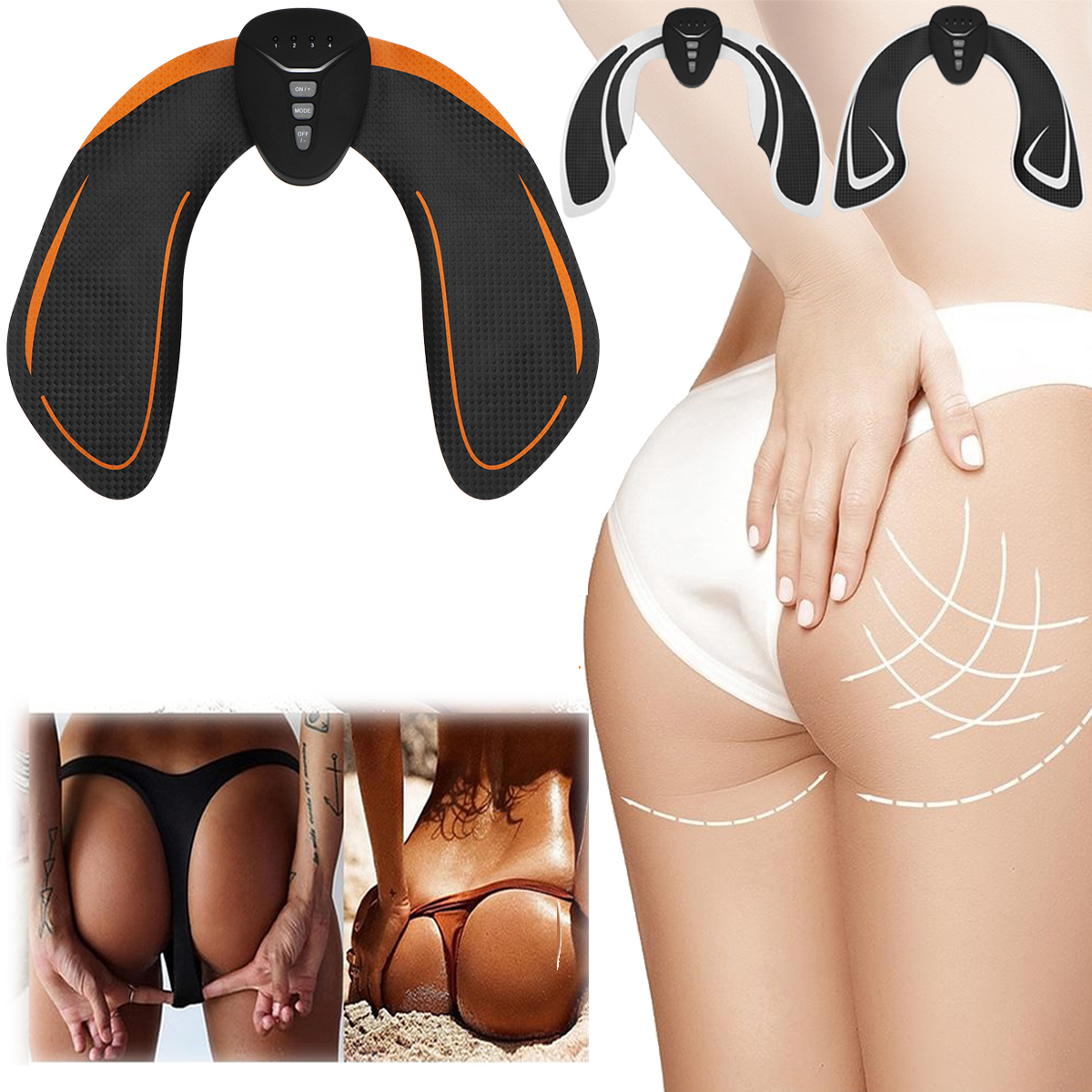

KALOAD 6 Modes EMS Hip Trainer Lifter Buttocks Shaping Hip Massager Fitness Exercise Muscle Training