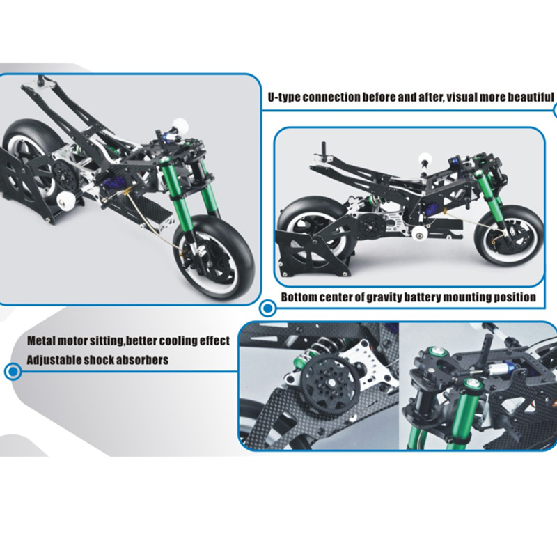 FIJON FJ913 1/5 Carbon Fiber Competition RC Motorcycle Frame Vehicles Models