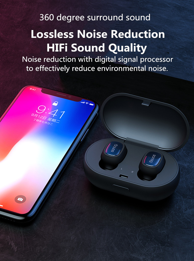 [Truly Wireless] Mini Dual Bluetooth Earphone Stereo IPX5 Waterproof Headphones With Charging Box 13