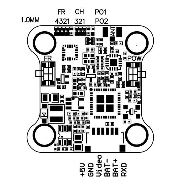 Mini VTX5848 48CH 5.8G 25/100/200mW Switchable FPV RC Drone VTX Video Transmitter Module OSD Control