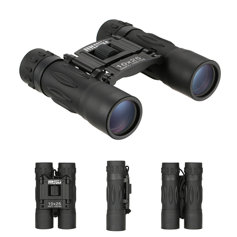 

JINJULI 10X25 HD BAK4 Binoculars Mini Portable Outdoor Birdwatching Spotting Telescope