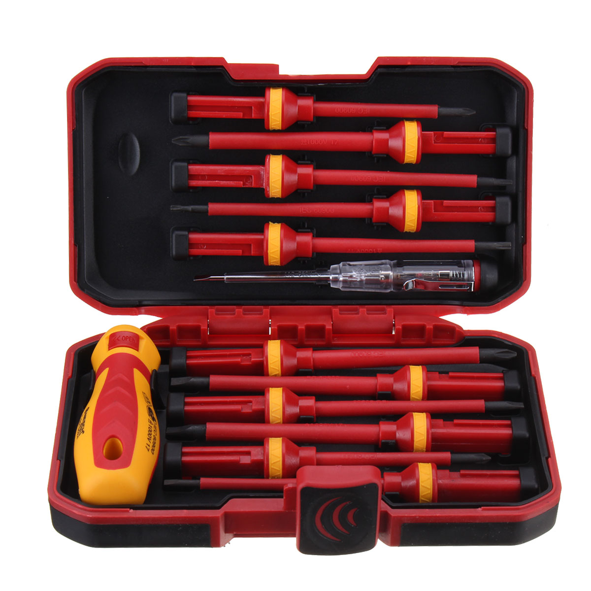 13Pcs 1000V Electronic Insulated Screwdriver Set Phillips Slotted Torx CR-V Screwdriver Repair Tools 16