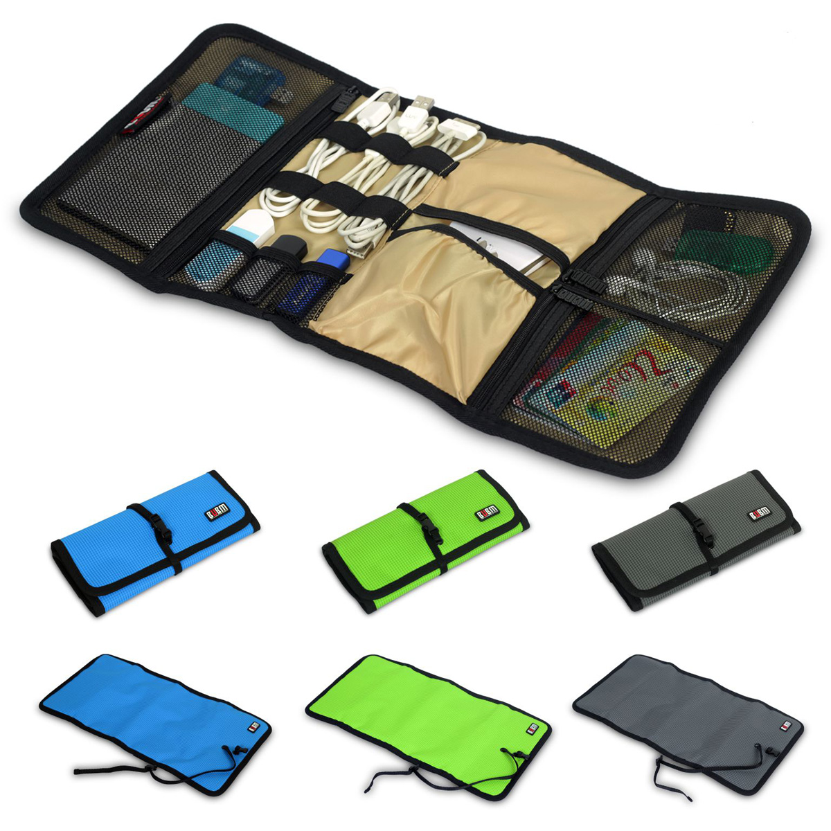 ELEGIANT BUBM Bag Wrap Universal Electronics Accessory Bag Portable Bag