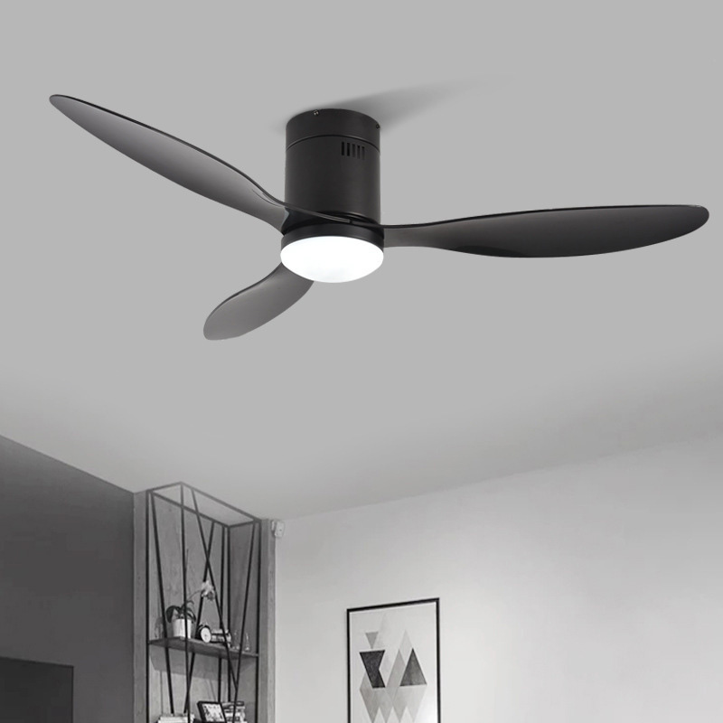 220V 42/52 Inch Decorative DC Ceiling Fan with Remote Control Simple Fan Light Ventilador for Living Room Restaurant Bedroom Study Hotel