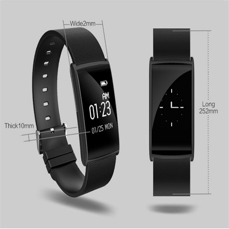 Bakeey N108 Heart Rate Monitor Pedometer Sport bluetooth Smart Bracelet For iphone X 8/8/Plus Samsung S8 Xi