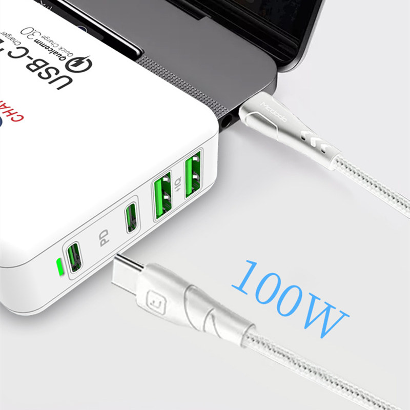 100W 4 Ports PD3. QC3.0 Wall Charger Fast Charging for iPhone 14 14 Plus 14 Pro Max For Samsung Galaxy S22 Z Flip 4 MacBook Pro 16