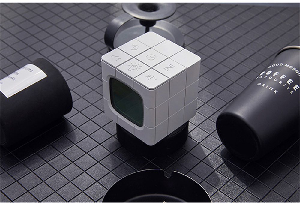 Magic Cube Alarm Clock LED Multifunctional Time Manager USB Charging Alarm Clock Timer Study Cooking Supplies