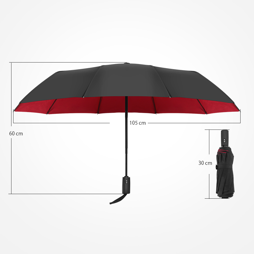 Xmund XD-HK3 Single/Double Layer Umbrella UPF50+ 2-3 People Portable Automatic Umbrella Camping Three Folding Sunshade 18