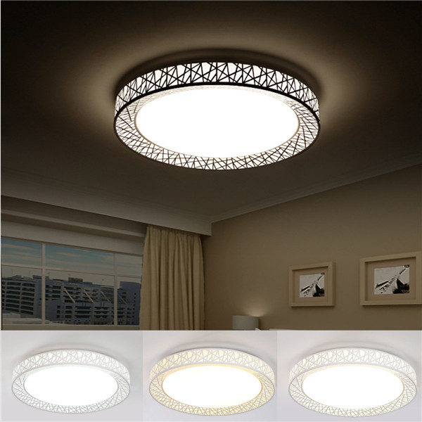 

24W Dimmable LED Потолочный светильник круглый Люстра Лампа для гостиной Зал Кухня AC220V