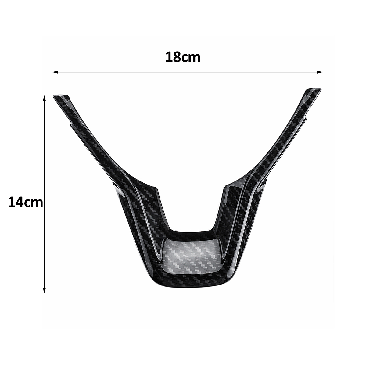 SUNJIKA Compatible with 4PCS Carbon Fiber Steering Wheel Logo Sticker Interior Cover for Honda Civic 2016 2017 2018 2019 2020 Accord 2019 2020 Trim Black 