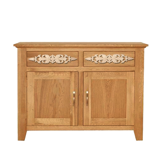 33X6cm Wood Carved Applique Onlay Carpenter Frame Decal Home Furniture Decor