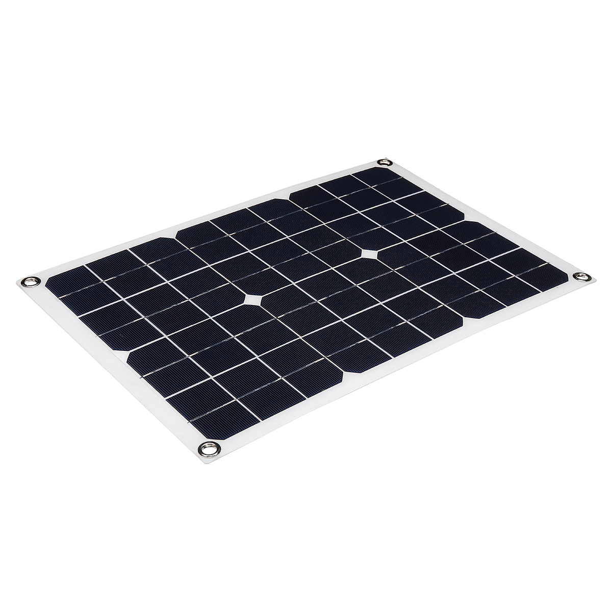20W 430*280*2.5mm Monocrystalline Solar Panel with 18V DC Plug & 5V USB Output High Efficiency & Light Weight 29
