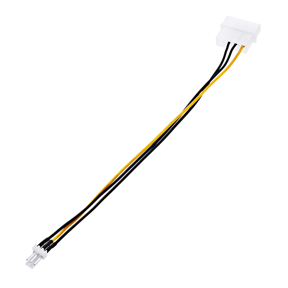 20cm Large 4 Pin IDE to 3 Pin Adapter Cable Power Cable for Cooling Fan Water Pump 9