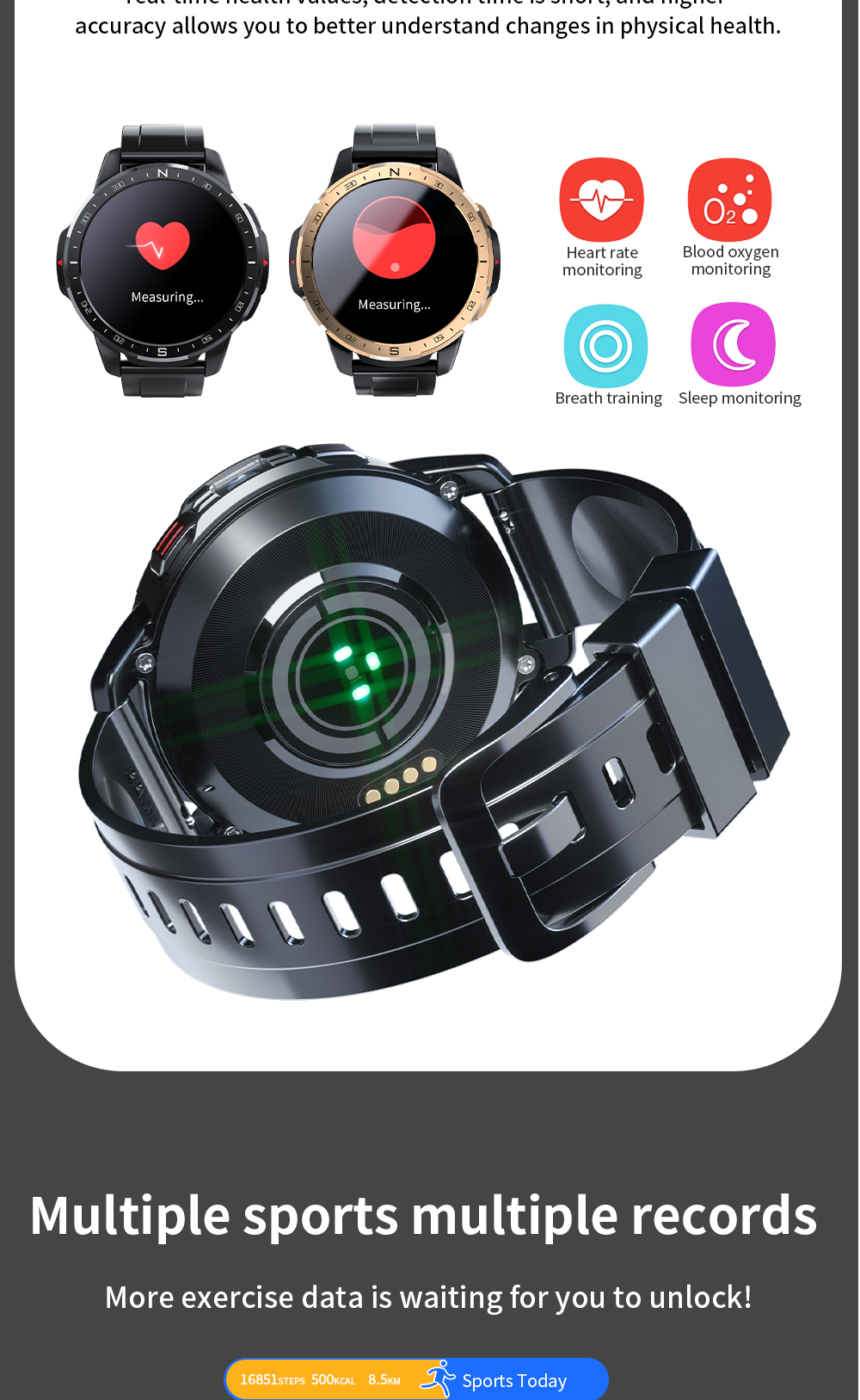 [Dual Mode Dual Chip]LOKMAT APPLLP 7 1.6 inch 400*400px Screen Octa-core 2G+16G Android Smartwatch SIM Card WiFi GPS Positioning 4G LTE Smart Watch Phone