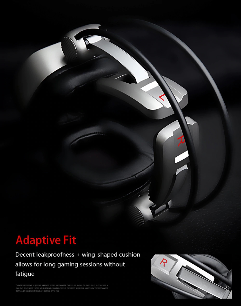 Xiberia S21 USB Wired 7.1 Surround Sound Stereo Gaming Headphone Headset with Mic 6