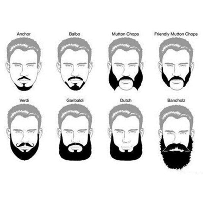 3Pcs Men Beard Growth Pen Facial Whiskers Moustache Sideburns Eyebrow Enhancer Grow Pen