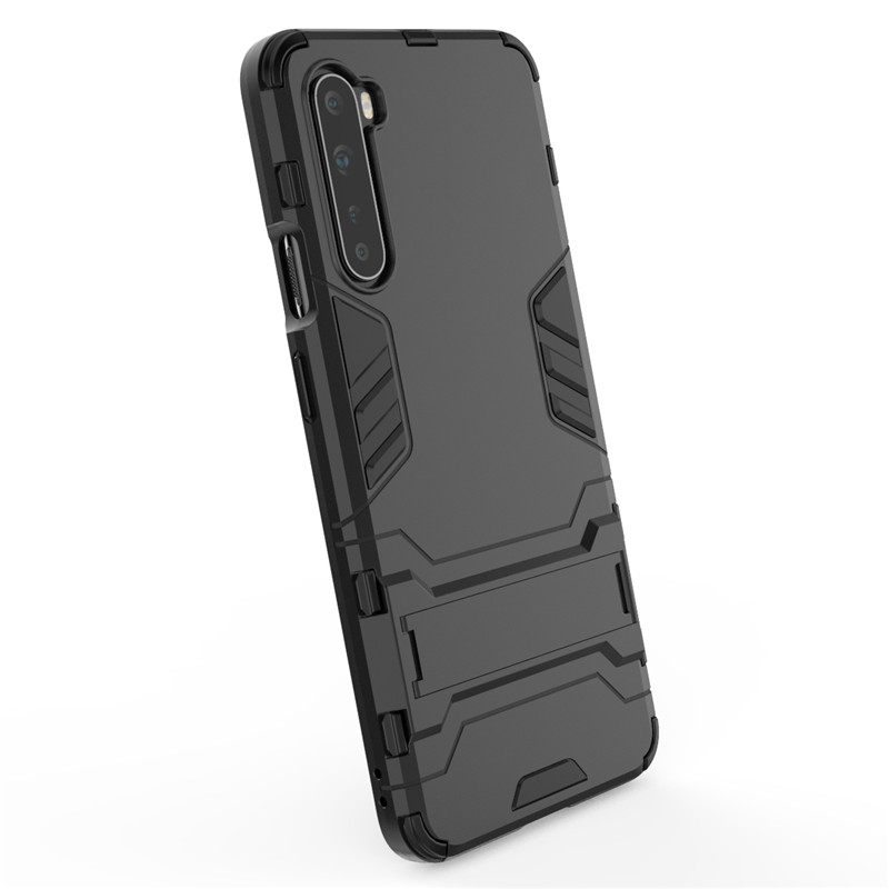 Bakeey for OnePlus Nord Case Armor Shockproof with 360 Rotation Holder Stand PC Protective Case