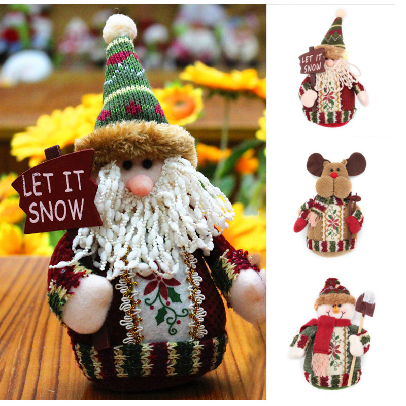 Christmas Supplies Snowman Decoration Cloth Old Man Dear Toy Doll