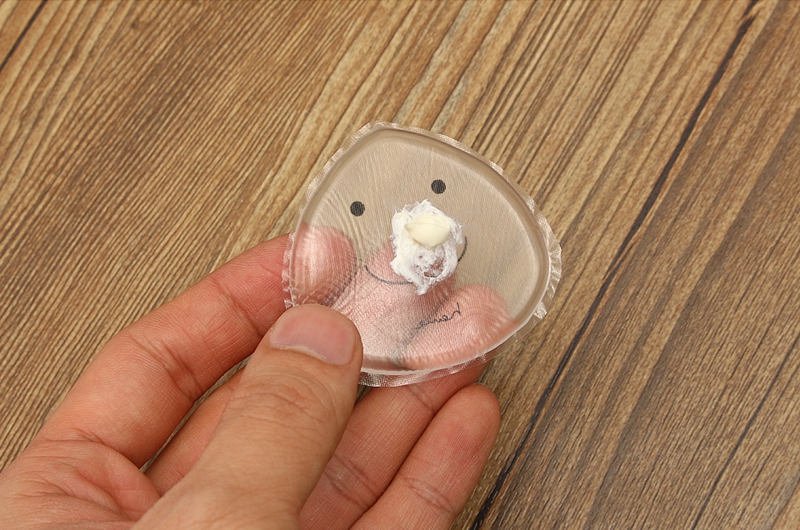 Silicone Jelly Transparent Powder Squishy Puff Smile Clear Makeup Gel Foundation Sponge Cosmetic Tools 