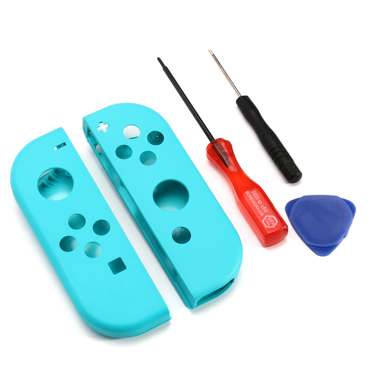 Blue Housing Shell Case with Repair Tool for Nintendo Switch Joy-Con Video Game Controller