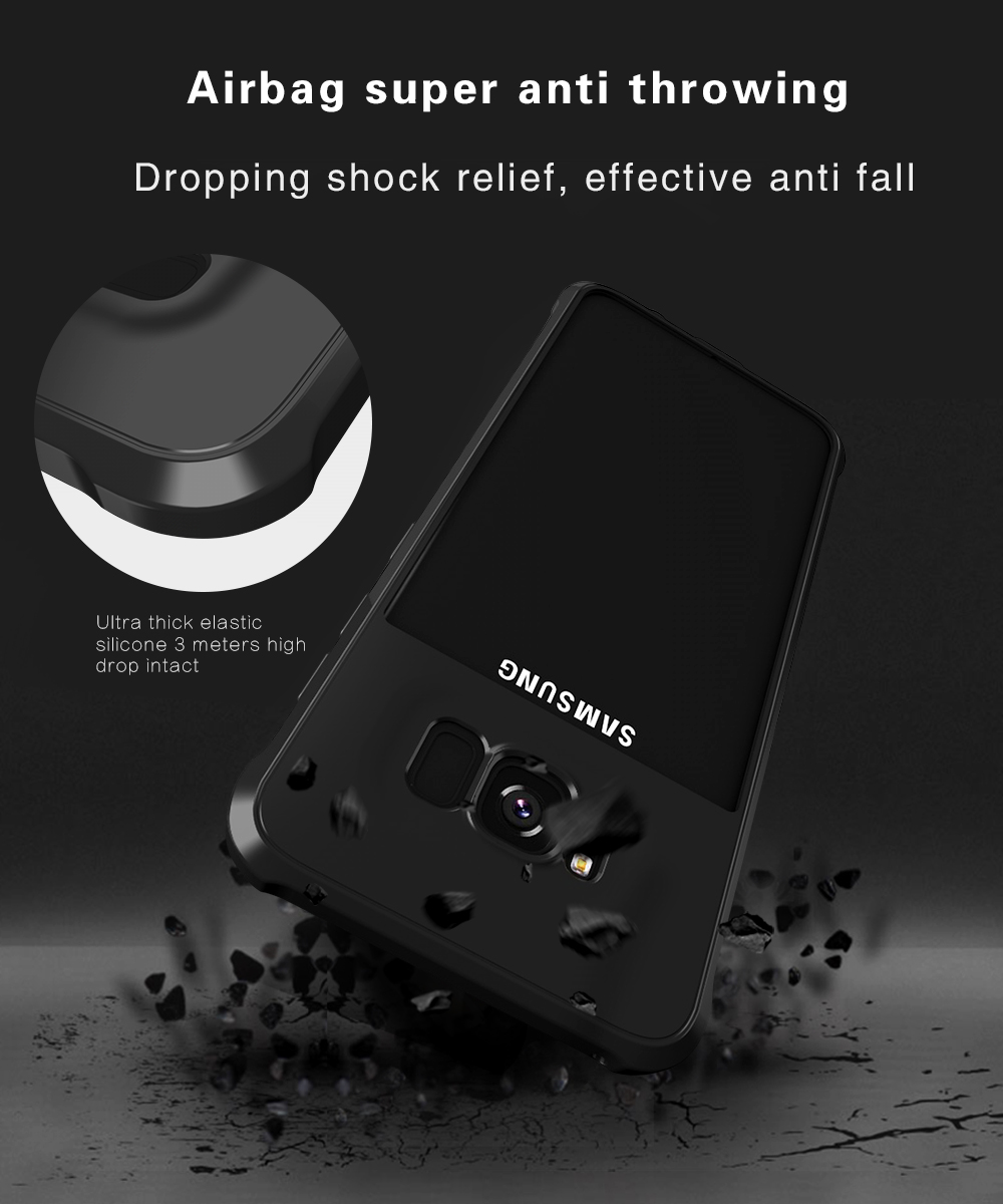 Air Cushion Corners Shockproof Protective Case For Samsung Galaxy S8