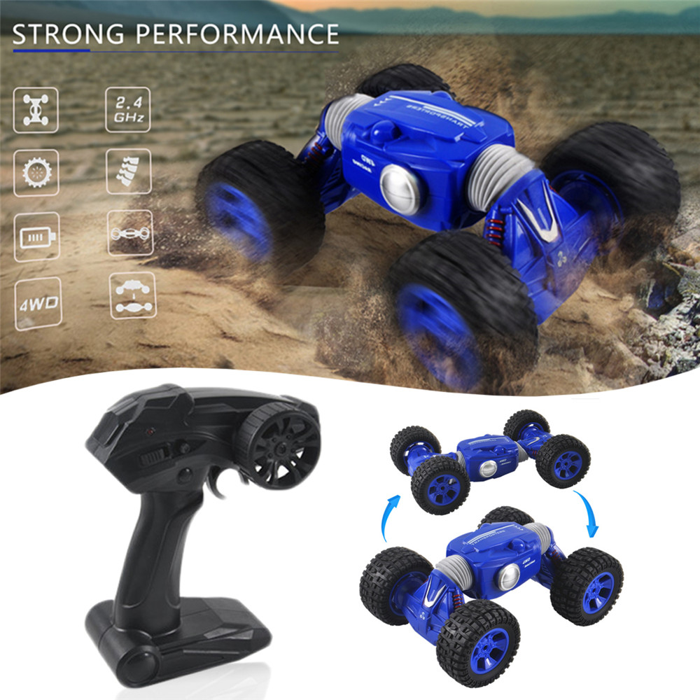 9901 1/16 2.4G 4WD Double Sided Stunt Rc Car One Key Transformation Off-road Truck - Photo: 13