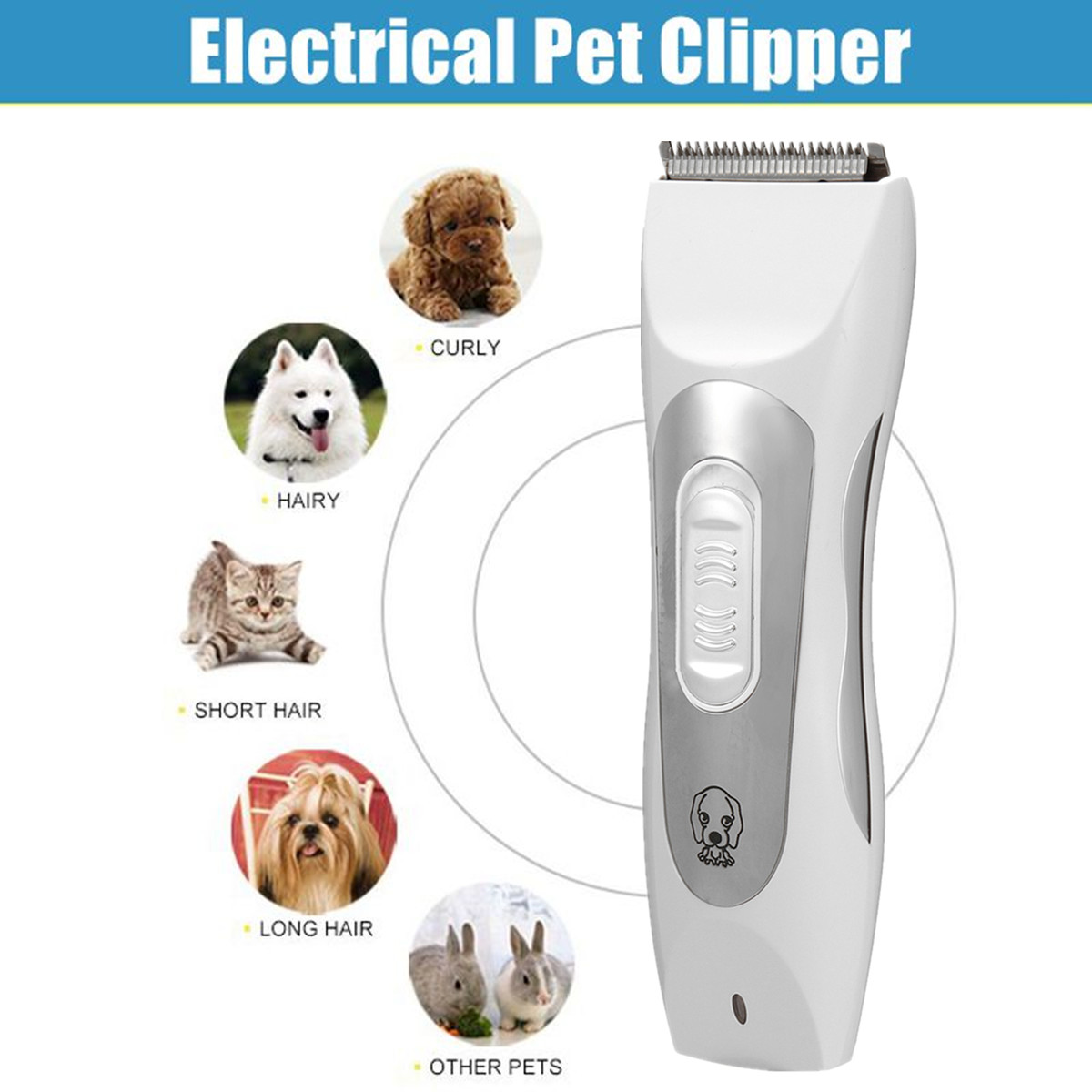 110-240V Electric Animal Pet Dog Cat Hair Trimmer