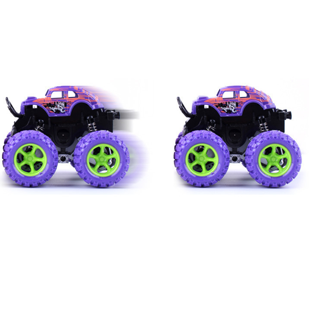 Classic Pull Back Big Foot Wheel Drive Car 9cm Rotatable Friction Power Shockproof Inertial Blocks Toys 44