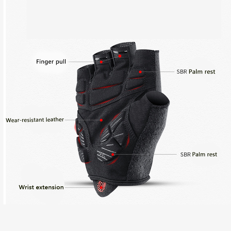 GOLOVEJOY Cycling Gloves Half Finger Riding Outdoor Mtb Bike Shockproof Breathable Motorcycle Climbing Fitness Sports Road Bicycle Gloves For Men And Women Summer Spring Autumn