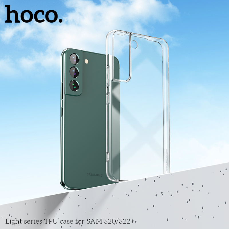 HOCO TPU Phone Case For Samsung Galaxy S22 / Galaxy S22+ Phone Cover Anti-scratch / Shockproof / Precise Hole Position Transparent Phone Shell