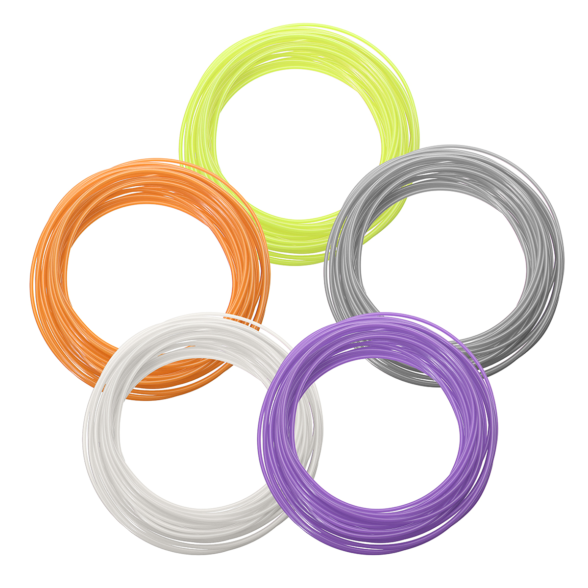 20 Colors/Pack 5/10m Length Per Color PLA 1.75mm Filament for 3D Printing Pen 0.4mm Nozzle 15