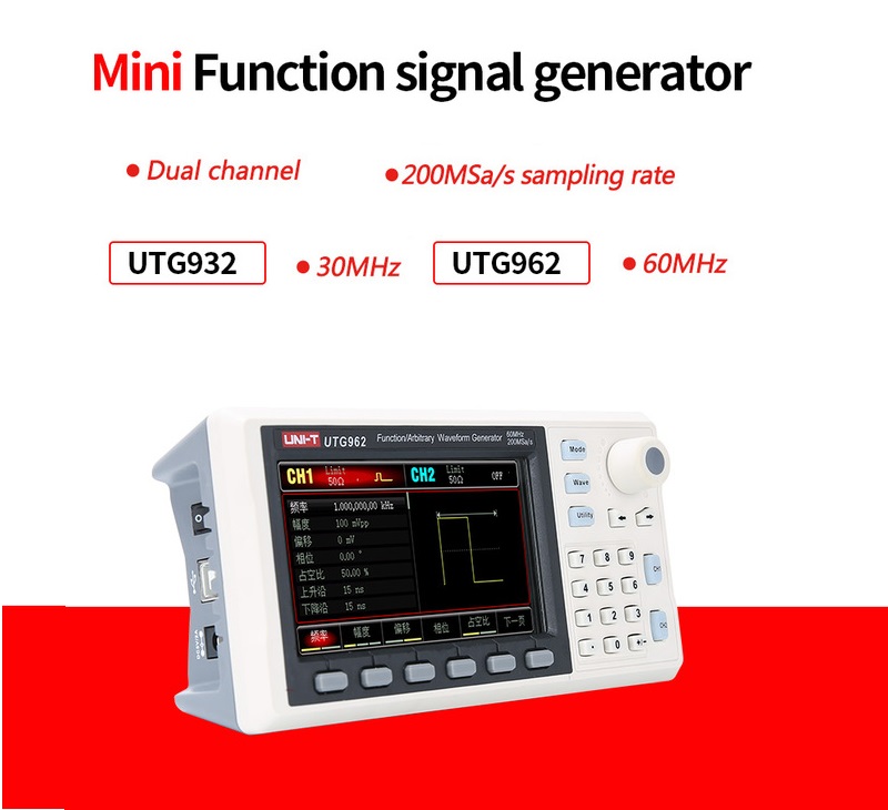 Details about   UTG932E Function Signal Generator Dual annel Waveform Generator 30MHz 200MSa/s 