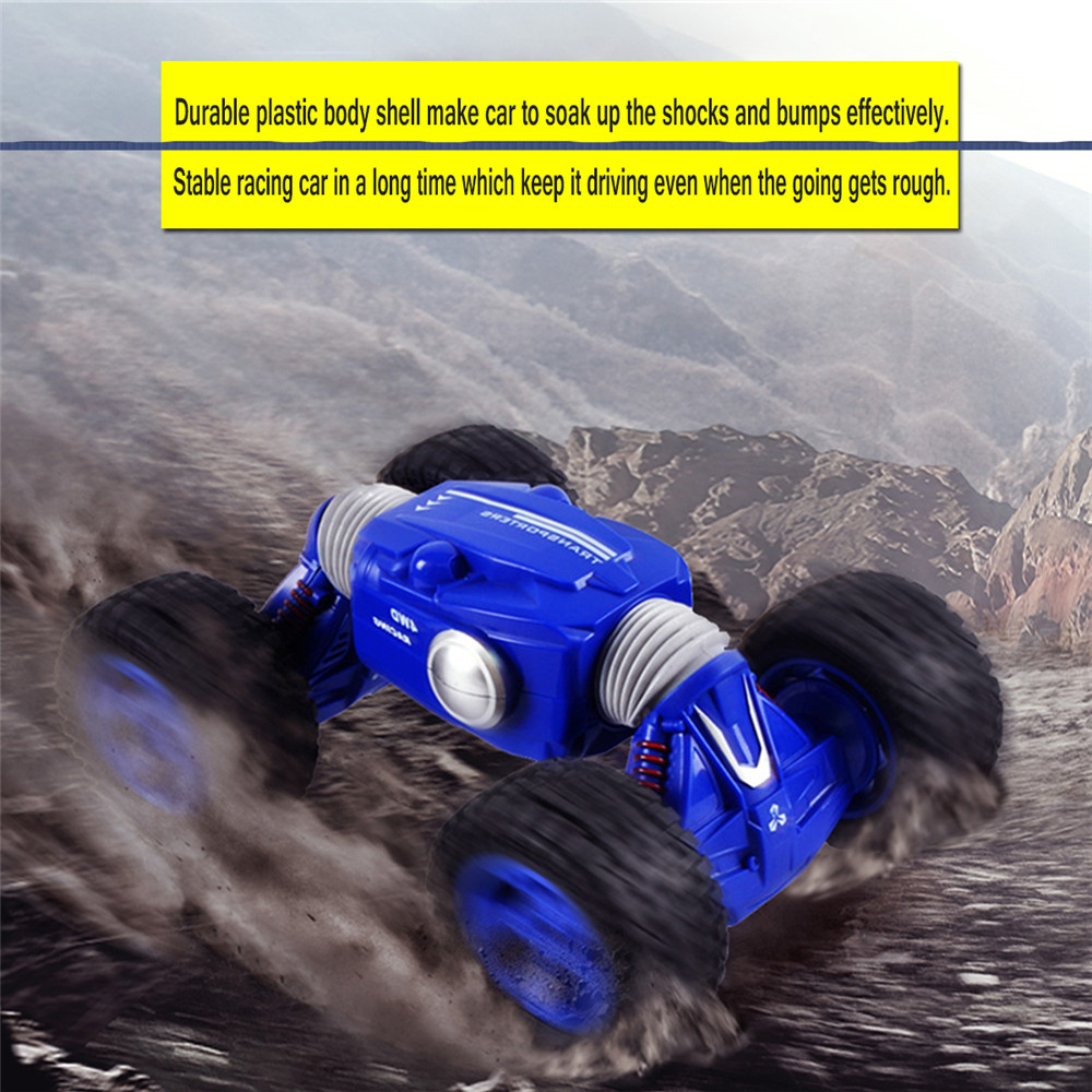 9901 1/16 2.4G 4WD Double Sided Stunt Rc Car One Key Transformation Off-road Truck - Photo: 9