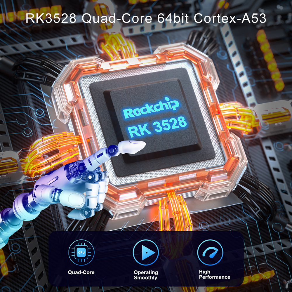 X88 Pro TV Box Android13.0 Rockchip RK3528 Quad-Core 4+32GB Cortex-A53 Support 8K Video Decoding Wifi6 BT5.0 Set Top Box