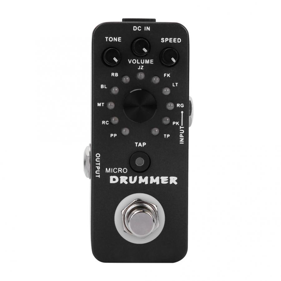 MOOER MICRO DRUMMER Guitar Pedal Digital Drum Machine Guitar Effect Pedal With Tap Tempo Function True Bypass Full Metal Shell - Photo: 6