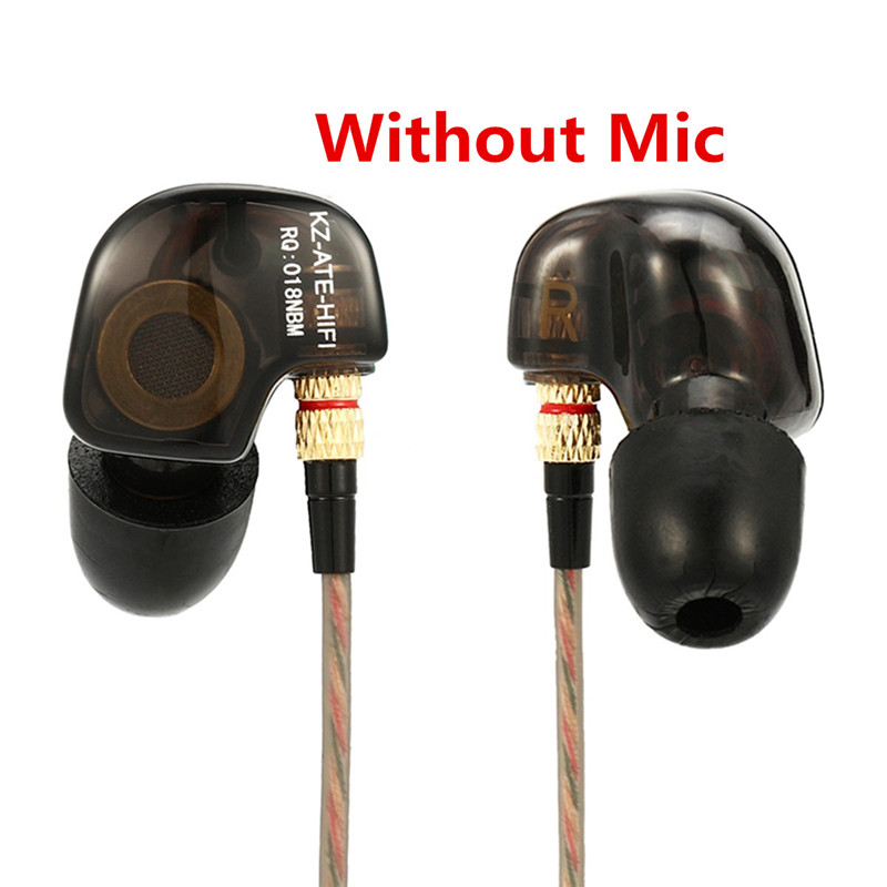 KZ ATE 3.5mm Metal In-ear Wired Earphone HIFI Super Bass Copper Driver Noise Cancelling Sports 37