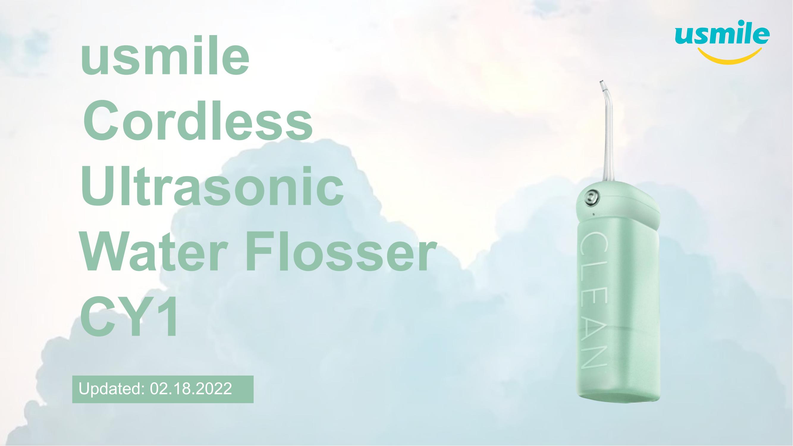 Usmile CY1 Tooth Washer 180ML Three Professional Nozzles Water Flosser Portable Handheld Electric Tooth Washer Tooth Scaler