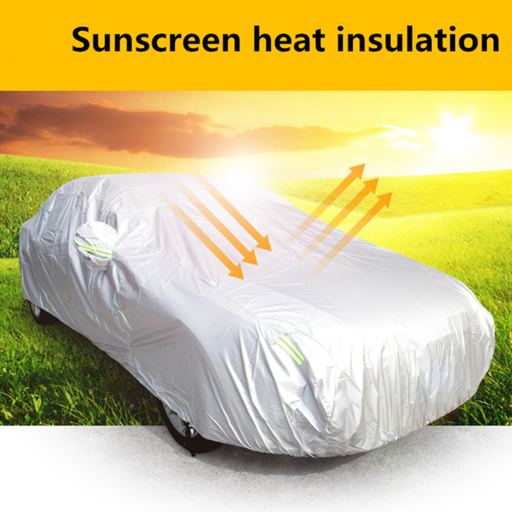 Universal For Sedan Car Cover Indoor Outdoor Sun UV Snow Dust Resistant Protection