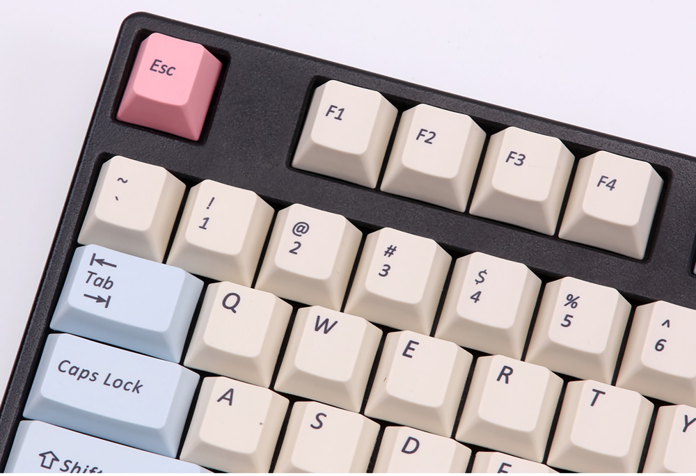 108 Key Dye-sub PBT Keycaps Keycap Set with 3 Supplementary Keycap for Mechanical Keyboard 12