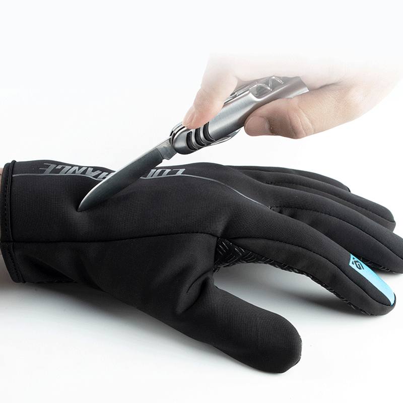 CoolChange Full Finger Winter Cycling Touch Screen Gloves Anti-slip Thermal  Windproof Bike Gloves