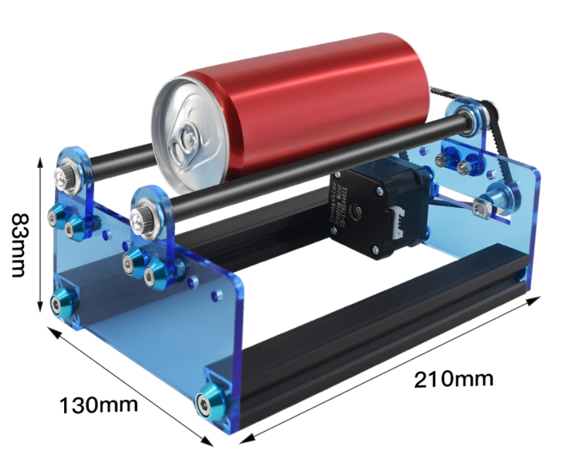 Geekcreit Automatic Roller Engraving Module For Laser Engraver Engraving Cylindrical Objects Cans Models Rotary Roller Adjustable Width Laser Engraving Machine