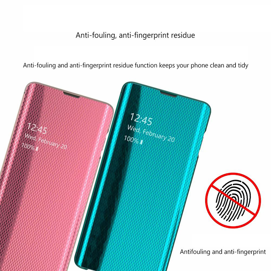 Bakeey Mirror Smart Window View Sliding To Answer Phone Call Flip Cover Protective Case For Samsung Galaxy S10/S10 Plus