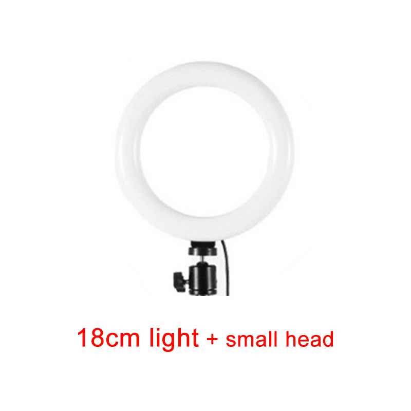 LED Ring Fill Light Dimmable Lamp Camera Phone Stand Make Up Video Live Studio
