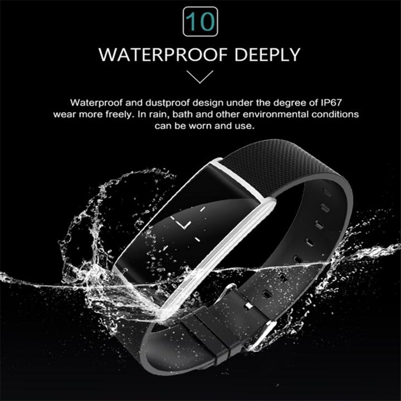 Bakeey N108 Heart Rate Monitor Pedometer Sport bluetooth Smart Bracelet For iphone X 8/8/Plus Samsung S8 Xi