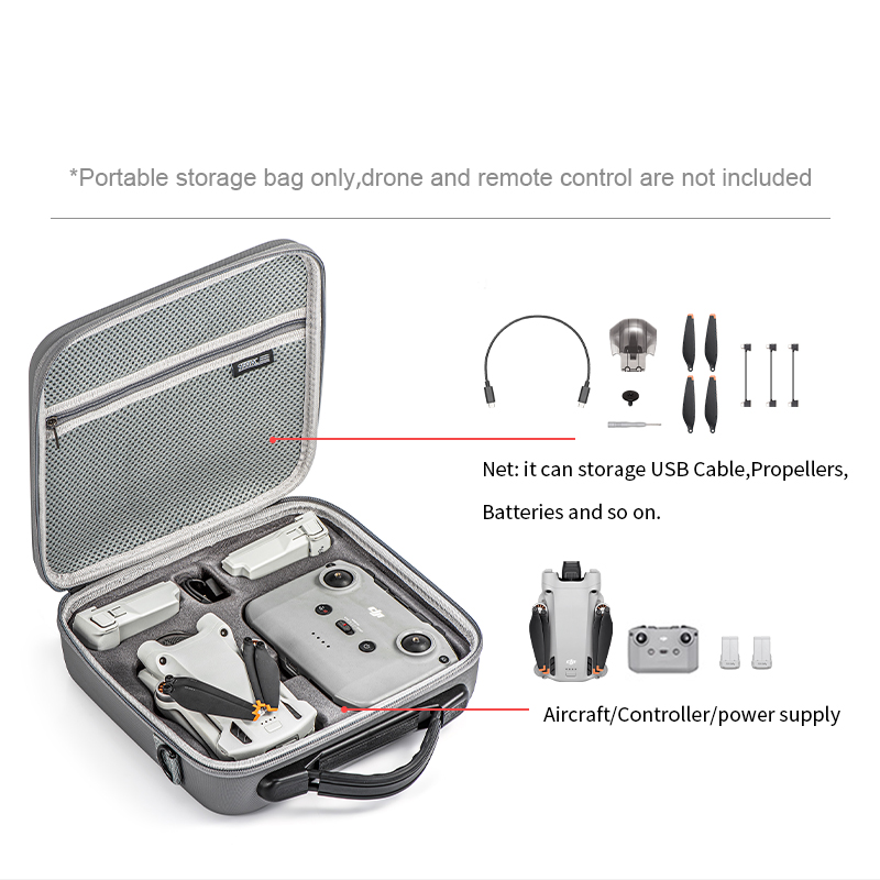 STARTRC Portable Waterproof Storage Shoulder Bag Handbag Carrying Box Case for DJI Mini 3 PRO Drone