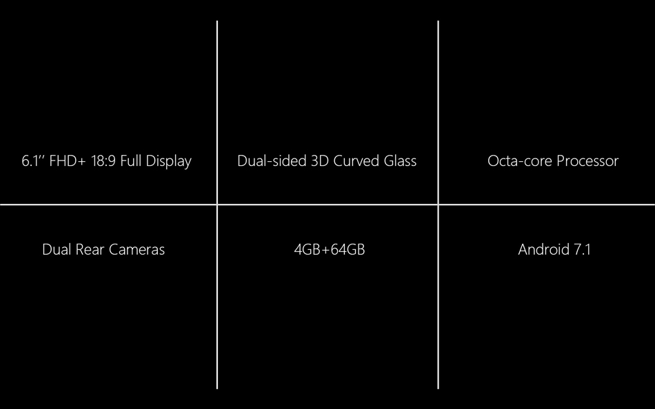 Meiigoo S8 6.1 Inch 3.0D Glass Bezel-less 4GB RAM 64GB ROM MTK6750T 1.5GHz Octa-Core 4G Smartphone