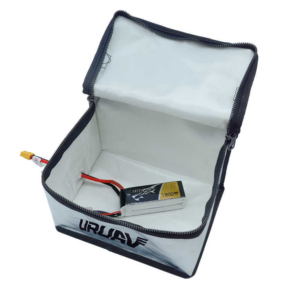 URUAV UR11 Fireproof Explosionproof LiPo Battery Portable Safety Bag Built-in Charging 14X16X21mm - Photo: 7