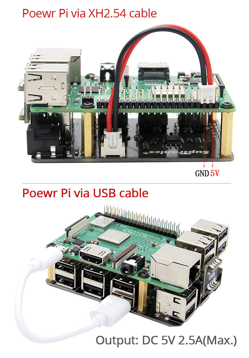 X150 9-Port USB Hub / Power Supply Expansion Board for Raspberry Pi 27