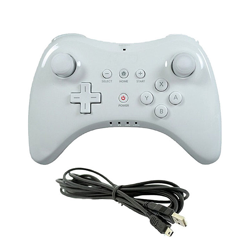 WIIU Pro Wireless Game Controller Classic Joystick Gamepad with USB Cable for WiiU Pro U