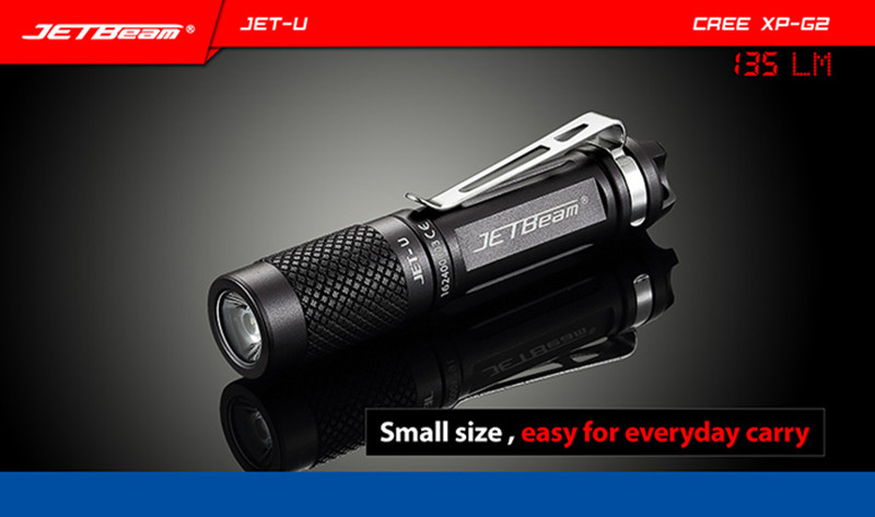 Jetbeam JET-U XP-G2 135LM 3Modes Mini EDC LED Flashlight 1 x AAA Keychain Strong Light Flashlight